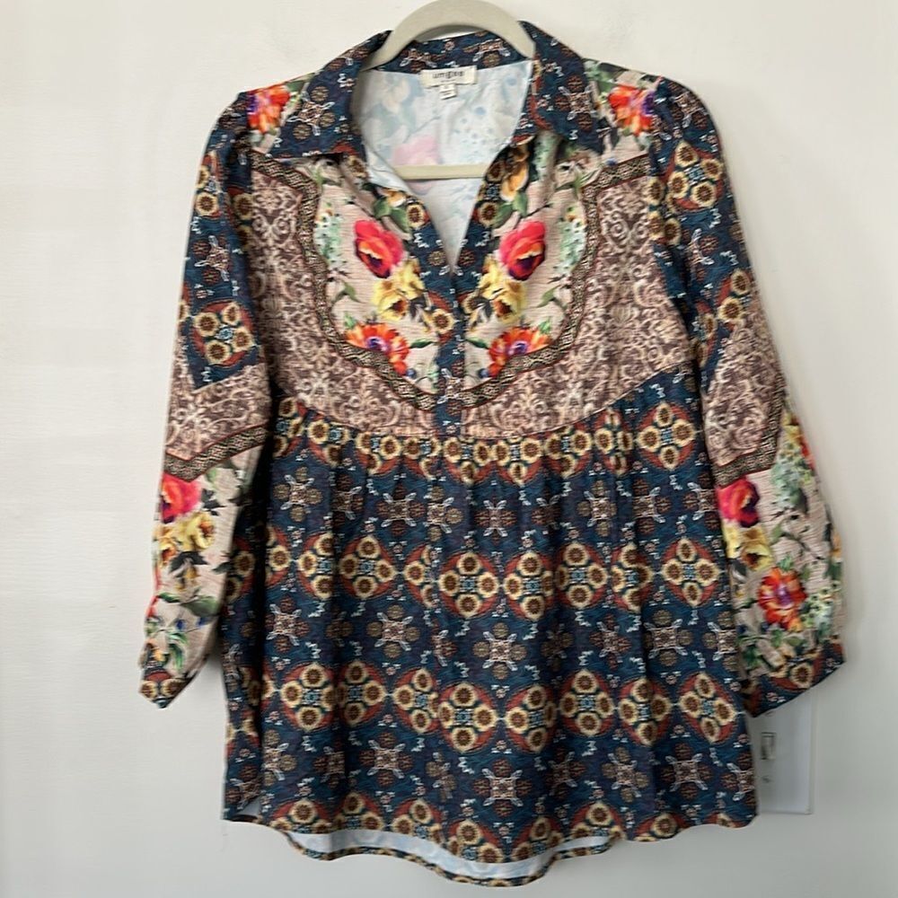 Umgee Floral Women’s Oversized Blouse S
